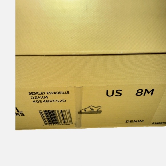 Michael Kors Denim Berkeley Espadrilles Size 8 New In Box - Picture 6 of 6